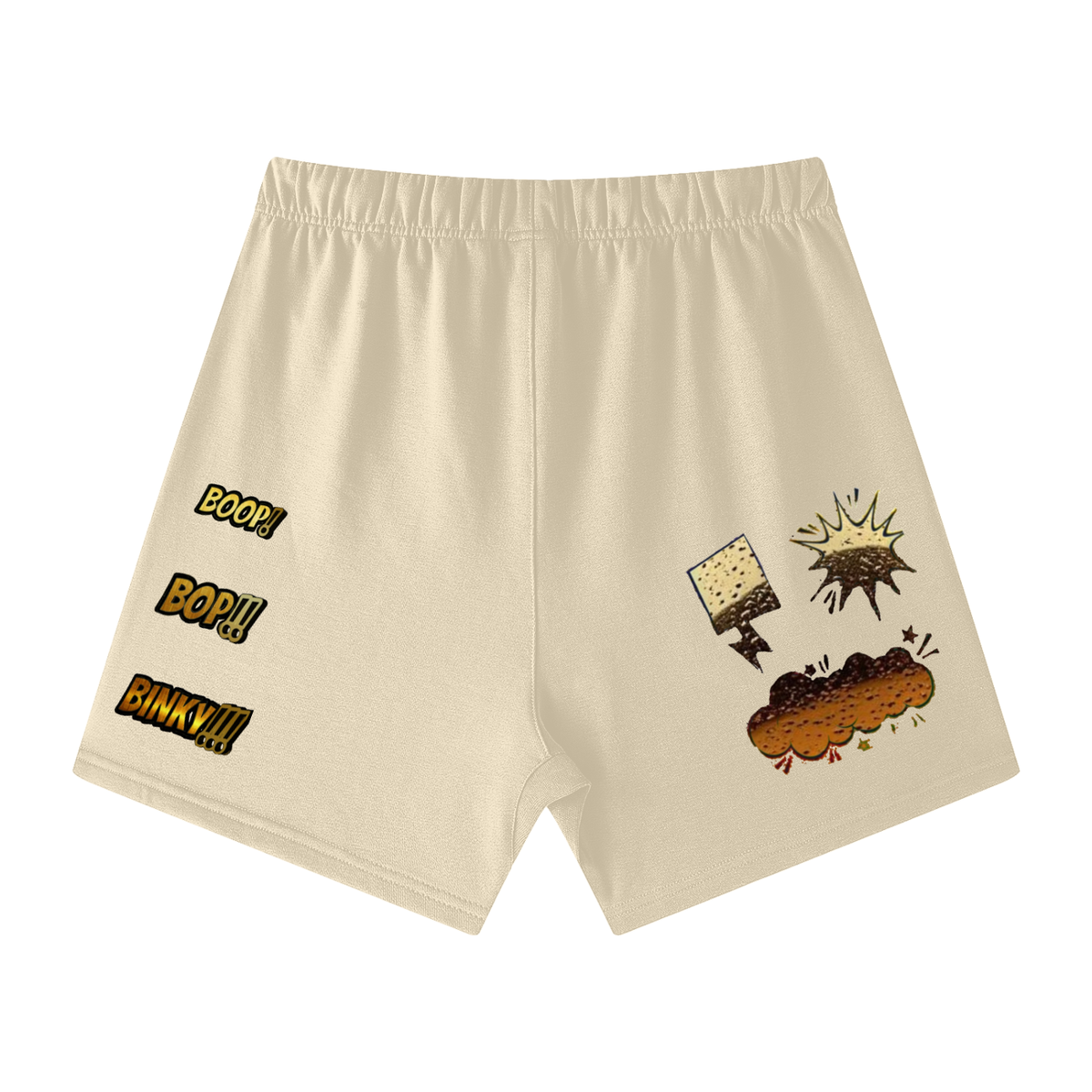 Boop Bop Earth Tone Loose Fit Cotton Shorts