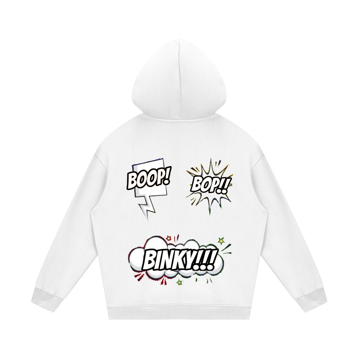 BIG BACK BUBBLES & BOX HOODIE.