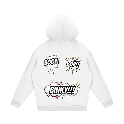 BIG BACK BUBBLES & BOX HOODIE.